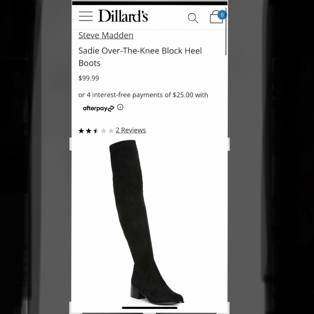 Steve Madden Over the Knee Boots: Sz 9.5